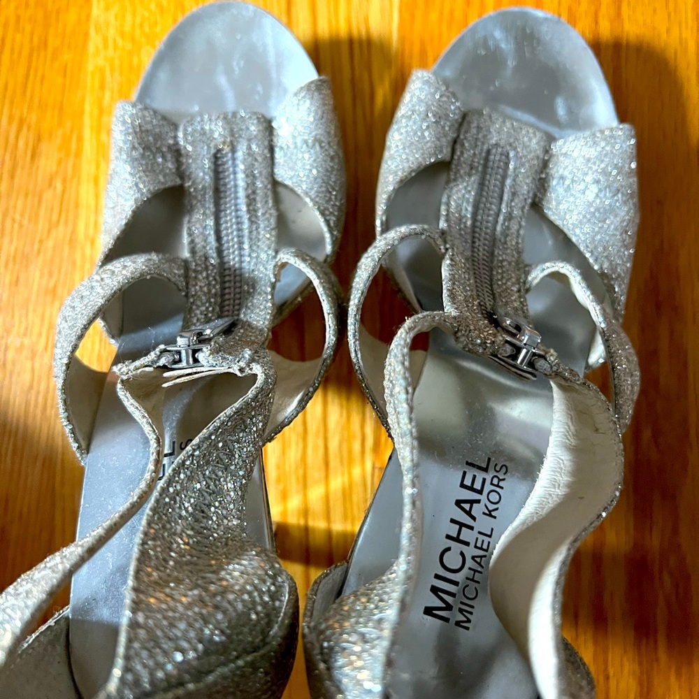 Mk silver shoes